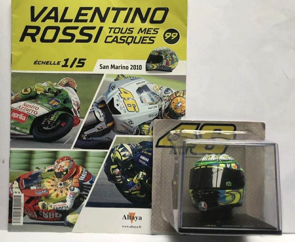Valentino Rossi Tous Mes Casques N° 99 - San Marino 2010 - Photo 1/4