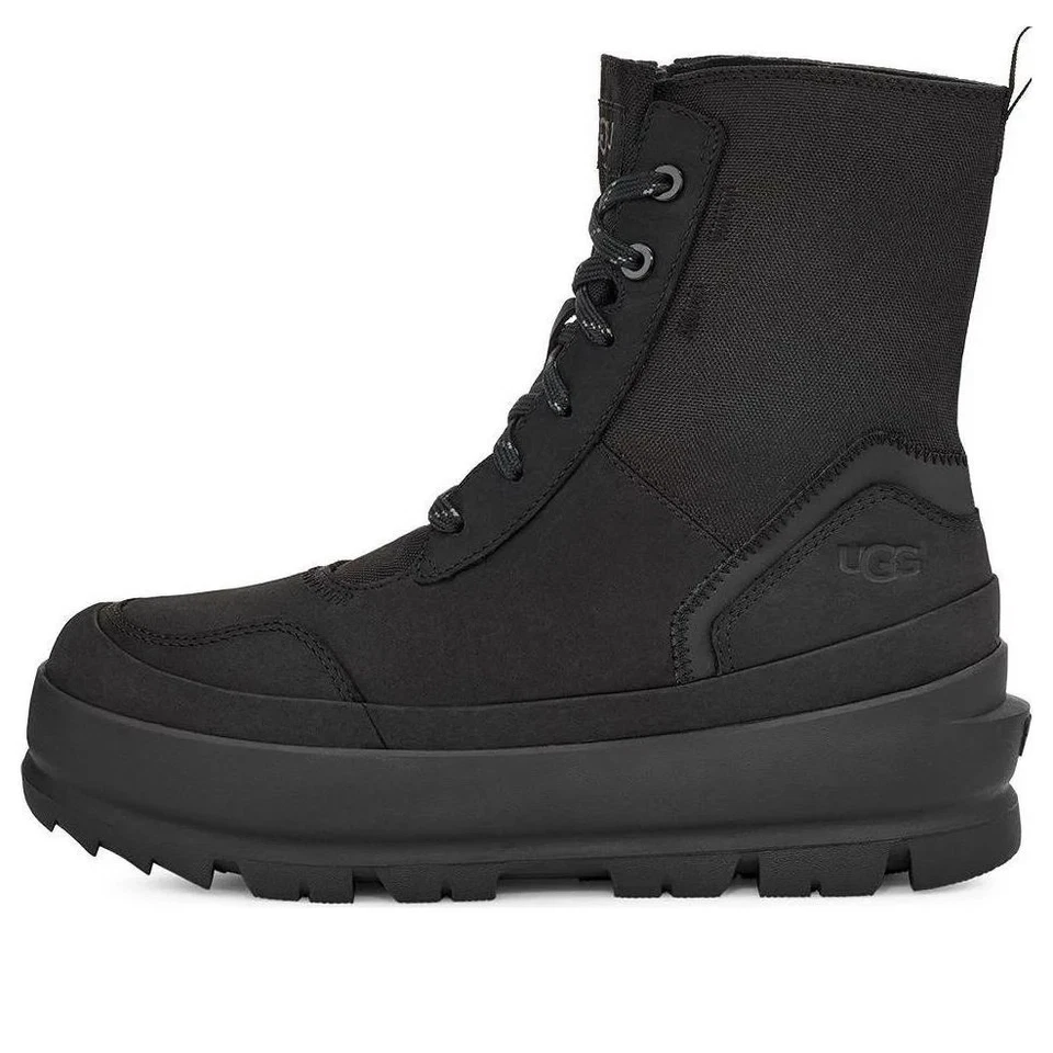 Botas Deportivas UGG The Ugg Lug Impermeable Tácticas Negras Lona Talla 8.5 Mujer Foto 1 de 4