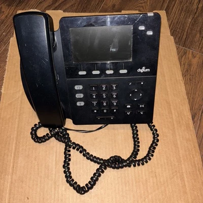 Digium D62 2-Line Mid-Level HD IP Phone WITHOUT Power Supply see discription - Image 1 of 3