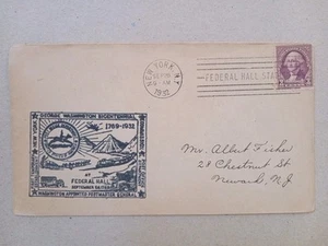 US 1932 George Washington Bicentennial Cover , New York - Picture 1 of 2
