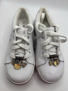 New Hello Kitty NOS Girls Size 13 1/2 White Kids Shoes with Charms - Picture 1 of 9