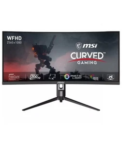 MSI Modern MD342CQPW 34 Inch UWQHD 1500R Curved Monitor - Picture 1 of 3