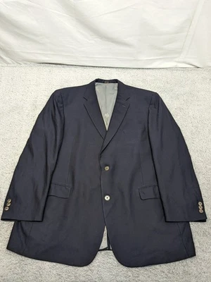 Vintage Hart Schaffner Marx Gold Trumpeter Navy Blazer 50L USA Made Sport Coat - Image 1 of 4