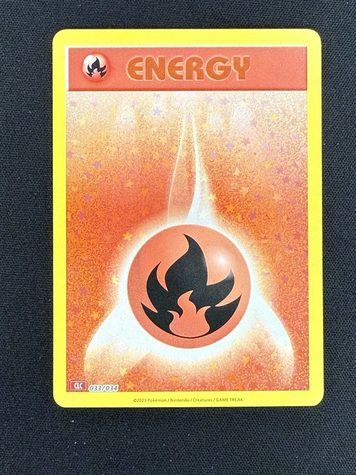Basic Fire Energy 033/034 Trading Card Game Classic NM Pokemon Card TCG - Image 1 of 2