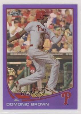 2013 Topps Chrome Retail Purple Refractor Domonic Brown #215 - Image 1 of 2