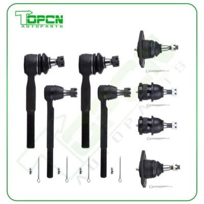 8pcs Suspension Ball Joint Tie Rod End Kit Fits 1973-1986 Chevrolet C10 Pickup Foto 1 de 4