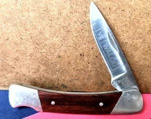 VINTAGE BUCK USA 503 PRINCE WOOD HANDLE POCKET KNIFE WALCO PROMO KNIFE - Picture 1 of 3
