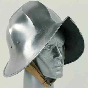 Cappello Bollitore Medievale Casco 18G-Testa Protettivo, Completo Indossabile Bollitore Cappello Casco - Foto 1 di 11