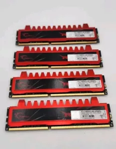4 Lot G.SKILL Ripjaws F3-12800CL9D-4GBRL 8GB 4x2GB PC3-12800 DDR3 Gaming PC Ram - Picture 1 of 6