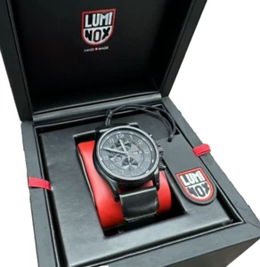 Luminox Field Chronograph 47mm Stahl schwarzes Zifferblatt automatische Uhr XL.1861.BO MESH - Bild 1 von 15