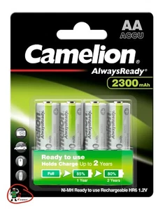 4 x Camelion AA Always Ready 2300mAh 1,2V NiMH Akku HR6 Mignon Blister - Picture 1 of 1
