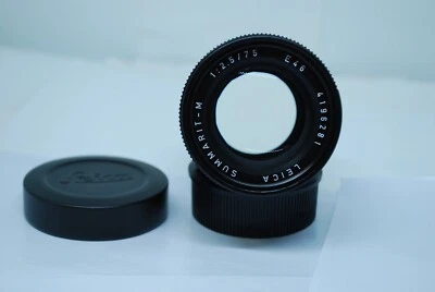 Lente Leica SUMMARIT-M 75 mm f/2,5 MF código de 6 bits para Leica M-Mount #5784 Foto 1 de 4