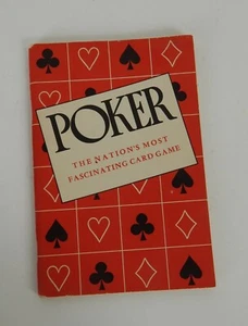 Vintage 1950 Poker Das faszinierendste Kartenspiel der Nation Handbuch  - Bild 1 von 6