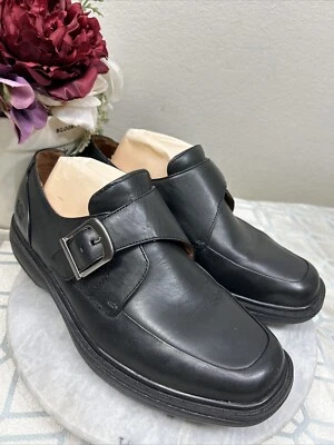Dr Comfort LEADER Diabetic Monk Strap Buckle Black Leather Shoes Men’s US 8.5 XW - Image 1 of 4