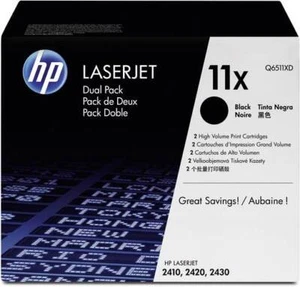 HP Toner Q6511XD Schwarz (Doppelpack 2x ca. 12000 Seiten) "wie neu" - Bild 1 von 1