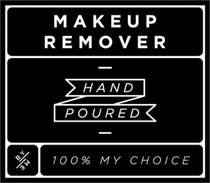 MINI Makeup Remover Decal - Black (removable/ reusable/ waterproof DIY label) - Picture 1 of 3