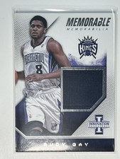 RUDY GAY 2013/14 PANINI INNOVATION MEMORABLE GAME JERSEY #/175 AD6740