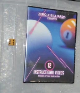 Pool / Billiards Zero X 12 Instructional Videos NEW SEALED DVD - Picture 1 of 2