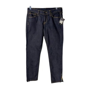 Lucky Brand Women’s Skinny Jeans Dark Wash Stretch Ankle Crop Denim Size 6/28 - Picture 1 of 10