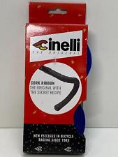 NEW Cinelli GEL CORK RIBBON bicycle HANDLEBAR TAPE Blue with plugs