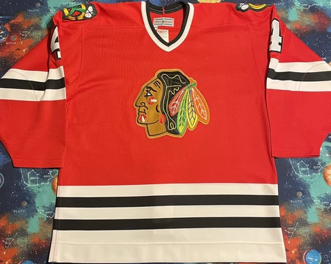 Authentic Vintage CCM NHL Chicago Blackhawks Bobby Orr Hockey Jersey Cover