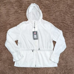 Colmar Originals Cotton Look Hooded Coat Jacket White UK Size 14 BNWT RRP £289 - Picture 1 of 11