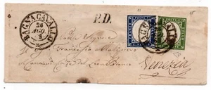 1862 Bagnacavallo per Venezia 20c+5c. P.D. - Foto 1 di 2