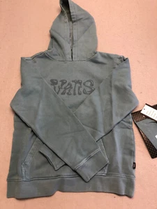 New Vans Girl's Medium Sweatshirt Display Bluestone Fleece Pullover Hoodie - Picture 1 of 5