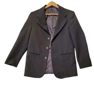 Amherst Collection Boys Black Pinstriped Jacket / Blazer Size 8 - Picture 1 of 9