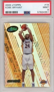 2006 eTopps #19 Kobe Bryant PSA 9 Lakers 972/999 - Picture 1 of 2