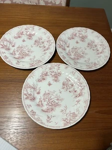 Queens Chelsea Toile 3 Dinner Plates 10" - Picture 1 of 3