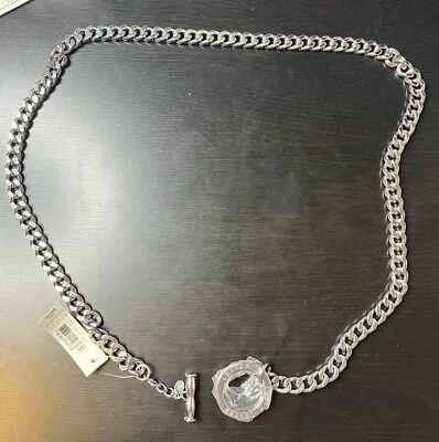 Cinturón Ralph Lauren Cadena Palanca Tono Plateado - Nuevo Con Etiquetas Foto 1 de 3