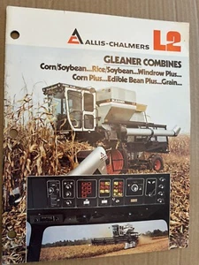 VINTAGE ALLIS CHALMERS ADVERTISING-AC  L2  -GLEANER COMBINE- 8 1/2" x 11" - Picture 1 of 5