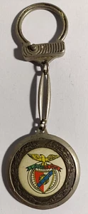 Antique old metal silver key ring Sport Lisboa Benfica glorious soccer - Picture 1 of 6