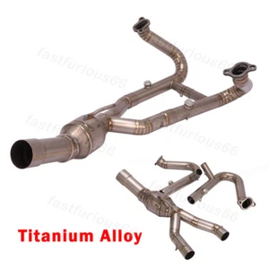 Front Pipe For BMW R1200GS ADV 13-18 R1200RS 15-18 Connect Original Exhaust Tips - Picture 1 of 7