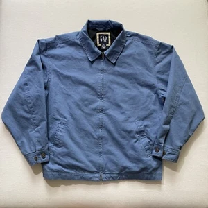 Vintage GAP Jacket Mens Large Bi Swing Harrington Ricky Full Zip Lined 90s Y2K - Picture 1 of 9