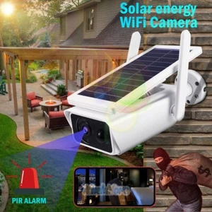 HD 1080P Wireless Solar Power WiFi Outdoor Home Security IP Camera Night Vision - Picture 1 of 26