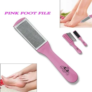 Dual-Sided Pink Foot File & Rasp - Hard Skin & Callus Remover for Smooth Feet - - Picture 1 of 4