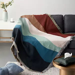 Luxurious Sunset Boho Throw | Sofa Cover | Large Throw Blanket | Large Bed Cover - Picture 1 of 10