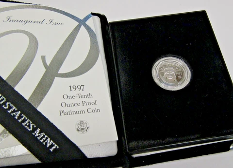 1997 W P$10 Platinum 1/10 oz. Proof American Liberty Eagle OGP+COA w/o Box Cover