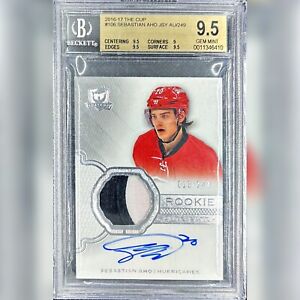 2016-17 Upper Deck The Cup Rookie Patch Auto /249 BGS 9.5 Sebastian Aho