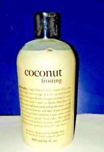 Philosophy Coconut Frosting Shampoo, Shower Gel & Bubble Bath 16 oz DV10 - Picture 1 of 2