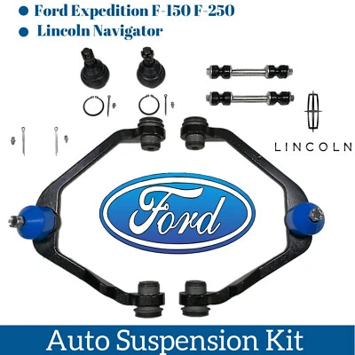 6pc Upper Control Arm Lower Ball Joint Front Sway Bar Link  For Ford & Lincoln - Image 1 of 4