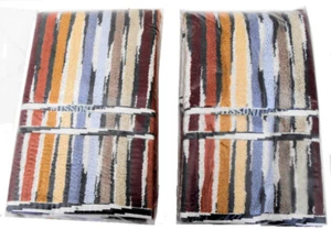 MISSONI HOME DUE ASCIUGAMANI BATH TOWELS HANDTUCHER COTONE 70x115cm JEFF 160 - Picture 1 of 4