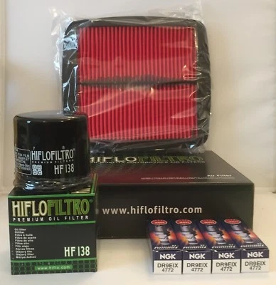 Kit de servicio para filtro SUZUKI GSF1200 BANDIT (1996 a 1999) y tapones de iridio NGK Foto 1 de 4