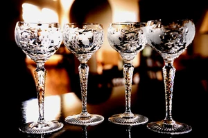 Juego de 4 corvejones/copas de vino Nachtmann Crystal TRAUBE 6 7/8" - Imagen 1 de 5