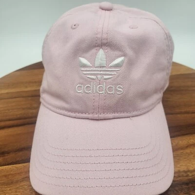 Adidas Pink Three Stripe Cap Adjustable OSFM HAT Women's - Image 1 of 4