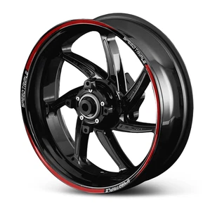 Adesivi cerchi per triumph speed triple 1200 rs  ruote 17 pollici rossi - Picture 1 of 3