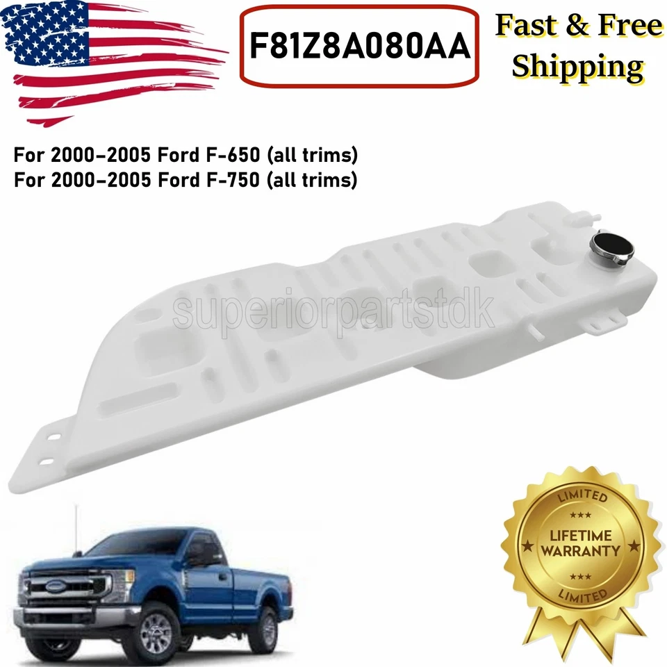 New Coolant Recovery Radiator Overflow For 2000-2005 Ford F650 F750 F81Z8A080-AA Foto 1 de 4