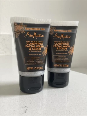 2 of African Black Soap, Clarifying Facial Wash & Scrub, Fragrance Free, 1.5 oz - Image 1 of 4